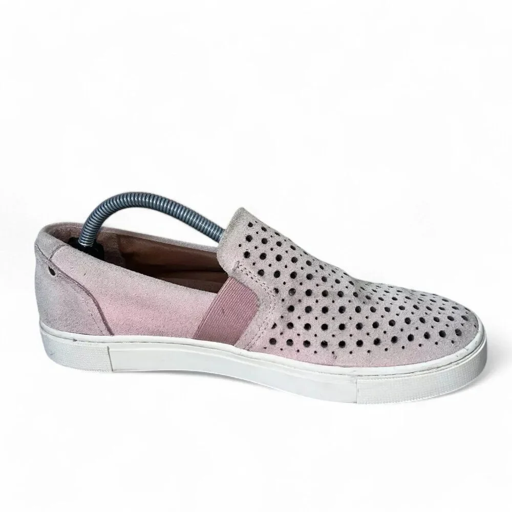 Frye & Co Peggy Perf Slip-on Suede Sneakers Pink‎ 79251-BUS Women's 7
